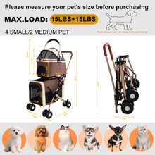 Load image into Gallery viewer, Double Pet Stroller For Dogs And Cats
