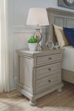 Load image into Gallery viewer, Lettner - Two Drawer Night Stand - Light Gray
