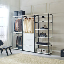 Load image into Gallery viewer, Fiona - Freestanding 3 Tower Closet System, 7 Shelf Walk-In - White
