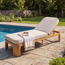 Load image into Gallery viewer, Outdoor Chaise Lounge With Cushion, 5 Position Adjustable Backrest
