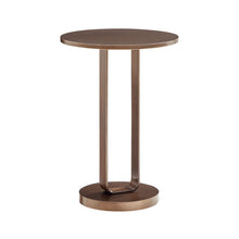 Load image into Gallery viewer, Tareel - Round Accent Table With Open Oval Pedestal - Antique Bronze
