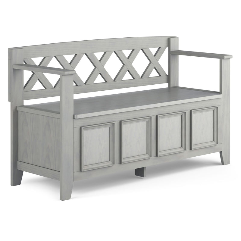 Amherst - Entryway Storage Bench - Gray