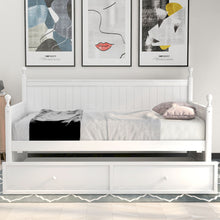 Load image into Gallery viewer, Twin Size Daybed &amp; Twin Size Trundle - White
