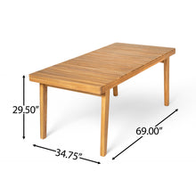 Load image into Gallery viewer, Outdoor Dining Table With Slatted Top, Ideal For Patio
