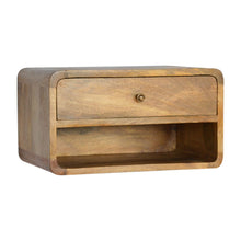 Load image into Gallery viewer, Curve Upper Slot Floating Nightstand
