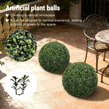 Load image into Gallery viewer, Artificial Topiary Balls, Outdoor Decorative Spheres For Garden (Set of 2) - Green
