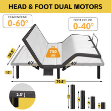 Load image into Gallery viewer, Ergonomic Adjustable Bed &amp; Zero Gravity Base

