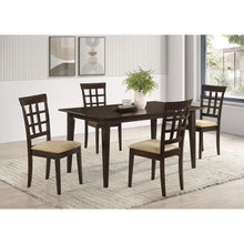 Load image into Gallery viewer, Henin - 5 Piece Dining Set With Lattice Back Chairs - Cappuccino
