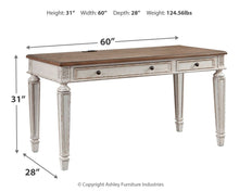 Load image into Gallery viewer, Realyn - Home Office Desk - Light Brown
