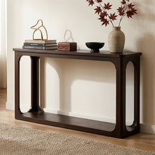 Load image into Gallery viewer, Console Table With Open Arch Cutouts For Living Room Hallway - Espresso
