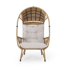 Load image into Gallery viewer, Outdoor Wicker Standing Basket Chair With Cushion
