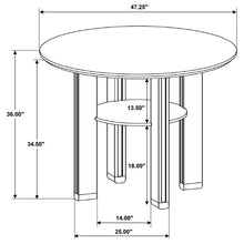 Load image into Gallery viewer, Crispin - Round Counter Height Dining Table - Brown
