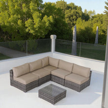 Load image into Gallery viewer, Seating Set With Cushions Handcrafted Wicker Design
