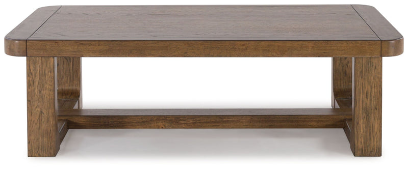 Cabalynn - Rectangular Cocktail Table - Light Brown