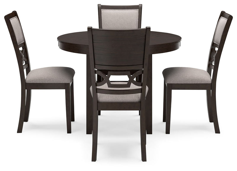 Langwest - Dining Room Table Set (Set of 5) - Brown