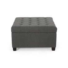 Load image into Gallery viewer, Isabella - Contemporary Ottoman With Storage
