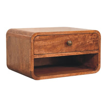Load image into Gallery viewer, Curve Upper Slot Floating Nightstand
