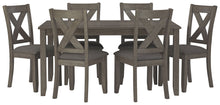 Load image into Gallery viewer, Caitbrook - RECT DRM Table Set (Set of 7) - Gray
