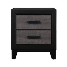 Load image into Gallery viewer, Soluto - Nightstand - Gray / Black
