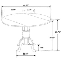 Load image into Gallery viewer, Greer - 5 Piece Dining Set With Drop Down Leaf Table And Curved Back Chairs - White
