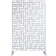 Load image into Gallery viewer, Decorative Freestanding Metal Privacy Screen For Indoor &amp; Outdoor Use
