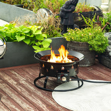 Load image into Gallery viewer, Propane Gas Fire Pit Table, 50000 Btu Round For Outside Patio - Black
