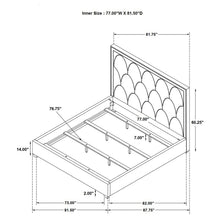 Load image into Gallery viewer, Maille - Panel Bed With Scalloped Headboard
