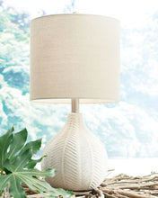 Load image into Gallery viewer, Rainermen - Ceramic Table Lamp  - Off White
