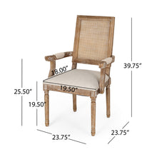 Load image into Gallery viewer, Upholstered Dining Chair With Cane Backrest
