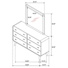 Load image into Gallery viewer, Winston - 6 Drawer Dresser With Mirror
