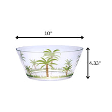 Load image into Gallery viewer, Palm Tree Acrylic Serving Bowls, Unbreakable Large Plastic Bowls

