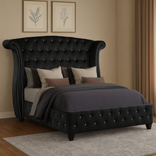 Load image into Gallery viewer, Sophia - Crystal Tufted Upholstered Bed
