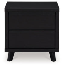 Load image into Gallery viewer, Danziar - Two Drawer Night Stand - Black
