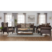 Load image into Gallery viewer, Brookridge - Rolled Arm Loveseat Sofa With Upholstery - Brown
