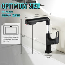 Load image into Gallery viewer, Pull Down Vessel Faucet With Lift Spout &amp; Dual Spray Modes

