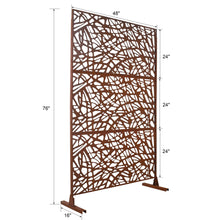 Load image into Gallery viewer, Outdoor &amp; Indoor Freestanding Decorative Privacy Screen
