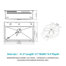 Load image into Gallery viewer, Drop In Waterfall Kitchen Sink With Pull Out Faucet &amp; Cup Washer
