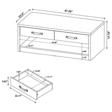 Load image into Gallery viewer, Nuberg - 2 Drawer Coffee Table Rectangular Design - Gray
