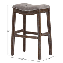 Load image into Gallery viewer, Modern Stool &amp; Nail Head Detailing
