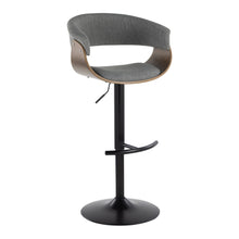 Load image into Gallery viewer, Vintage Mod - Mid Century Modern Adjustable Height Barstool With Swivel &amp; Rounded T Footrest (Set of 2)
