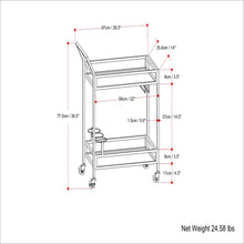Load image into Gallery viewer, Watts - Bar Cart - Chrome
