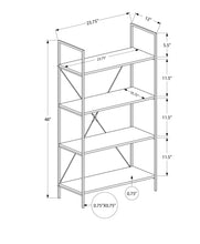 Load image into Gallery viewer, Bookshelf, Bookcase, 4 Tier, Office, Bedroom, Contemporary, Modern

