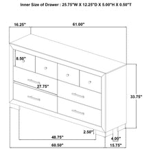 Load image into Gallery viewer, Merritt - 6 Drawer Dresser Cabinet - Light Oak
