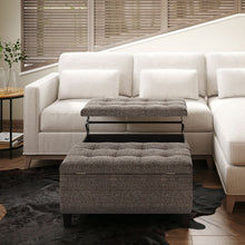 Load image into Gallery viewer, Harrison - Upholstered Coffee Table Storage Ottoman
