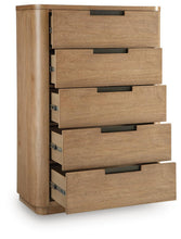 Load image into Gallery viewer, Pamaria - Five Drawer Chest - Light Brown
