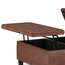 Load image into Gallery viewer, Ellis - Coffee Table Storage Ottoman Contemporary Design

