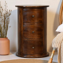 Load image into Gallery viewer, 3 Drawer Drum - Chestnut
