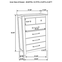 Load image into Gallery viewer, Pelton - 5 Drawer Chest - Oak
