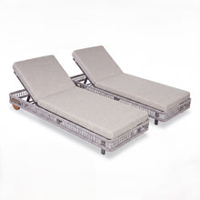 Load image into Gallery viewer, Outdoor Chaise Lounge &amp; Wheels, 5 Position Adjustable Backrest
