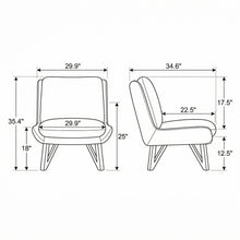 Load image into Gallery viewer, Armless Accent Chair
